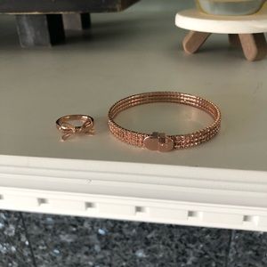 Kate Spade Rose Gold Ring & Bracelet